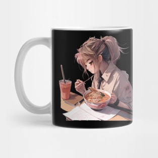 Japanese Ramen Anime Girl Mug